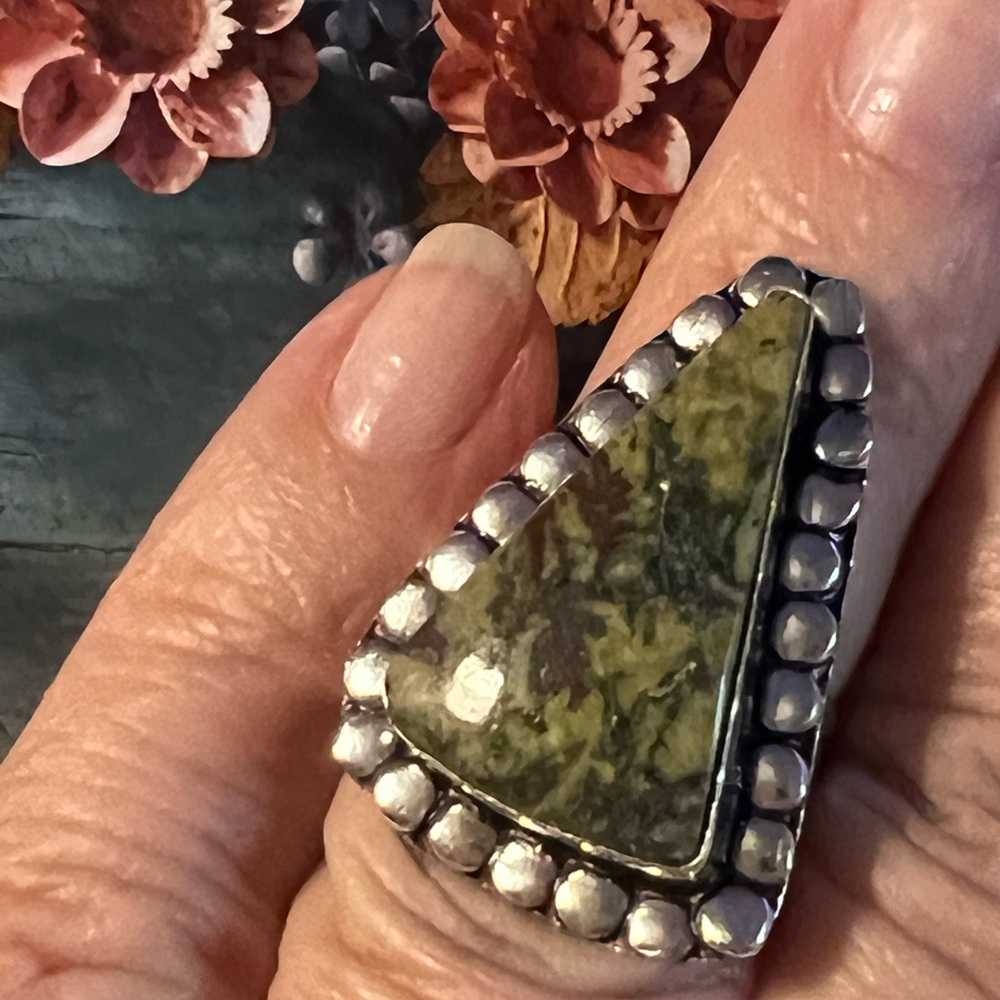 Eudialyte Sterling Ring - image 6